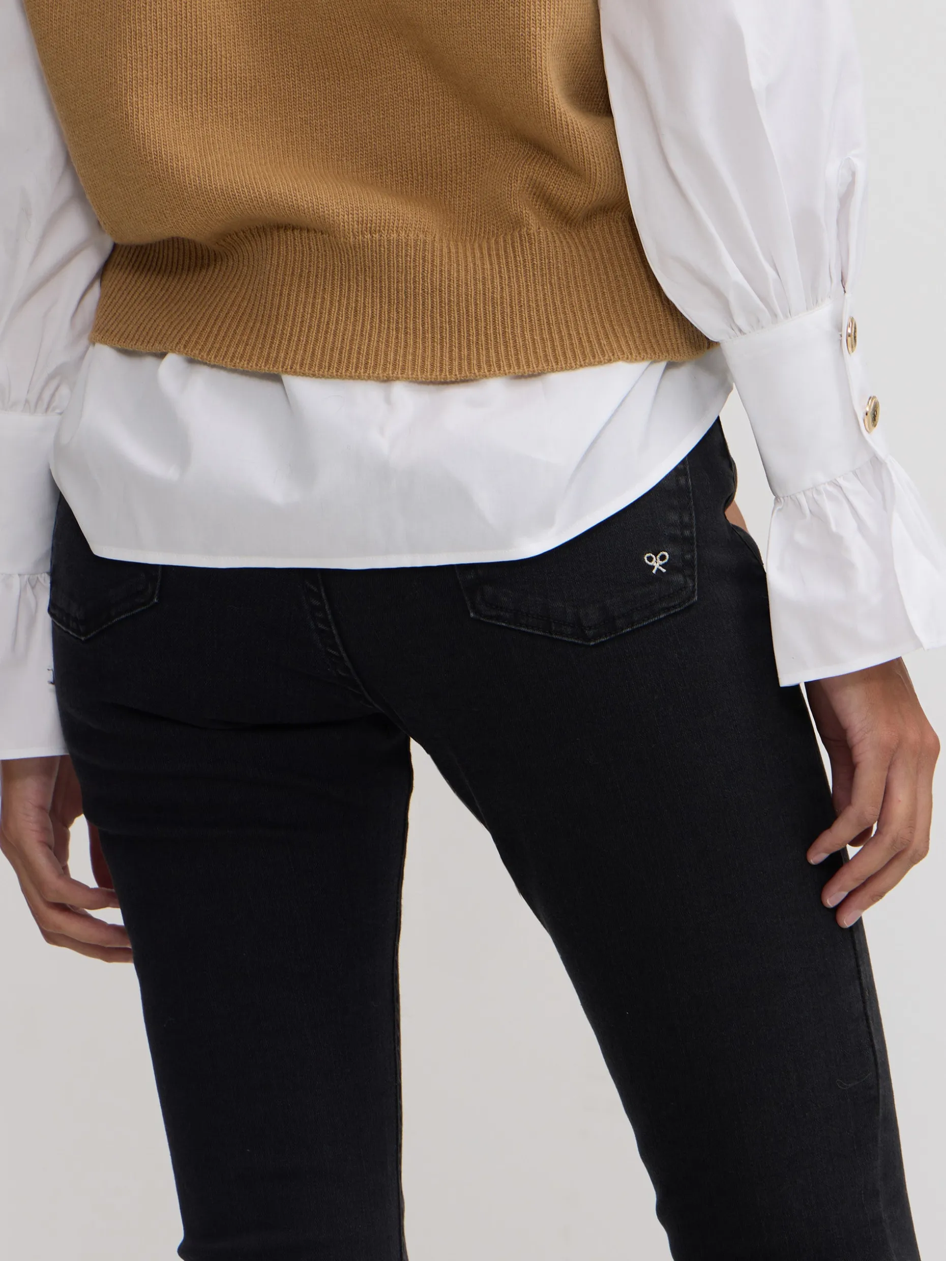 Pantalon woman slim fit negro
