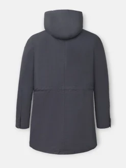 Parka casual azul marino