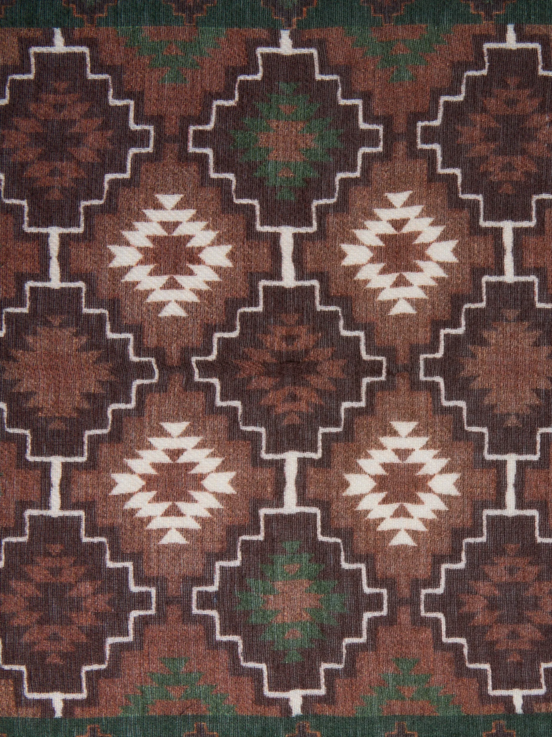 Pañuelo estampado etnico verde