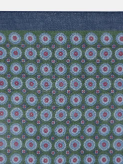 Pañuelo geometrico floral verde