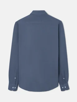 Polera minilogo comfort azul indigo