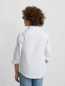 Polera sport kids clasica oxford blanca
