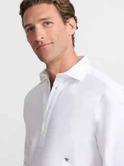Polera sport oxford blanca