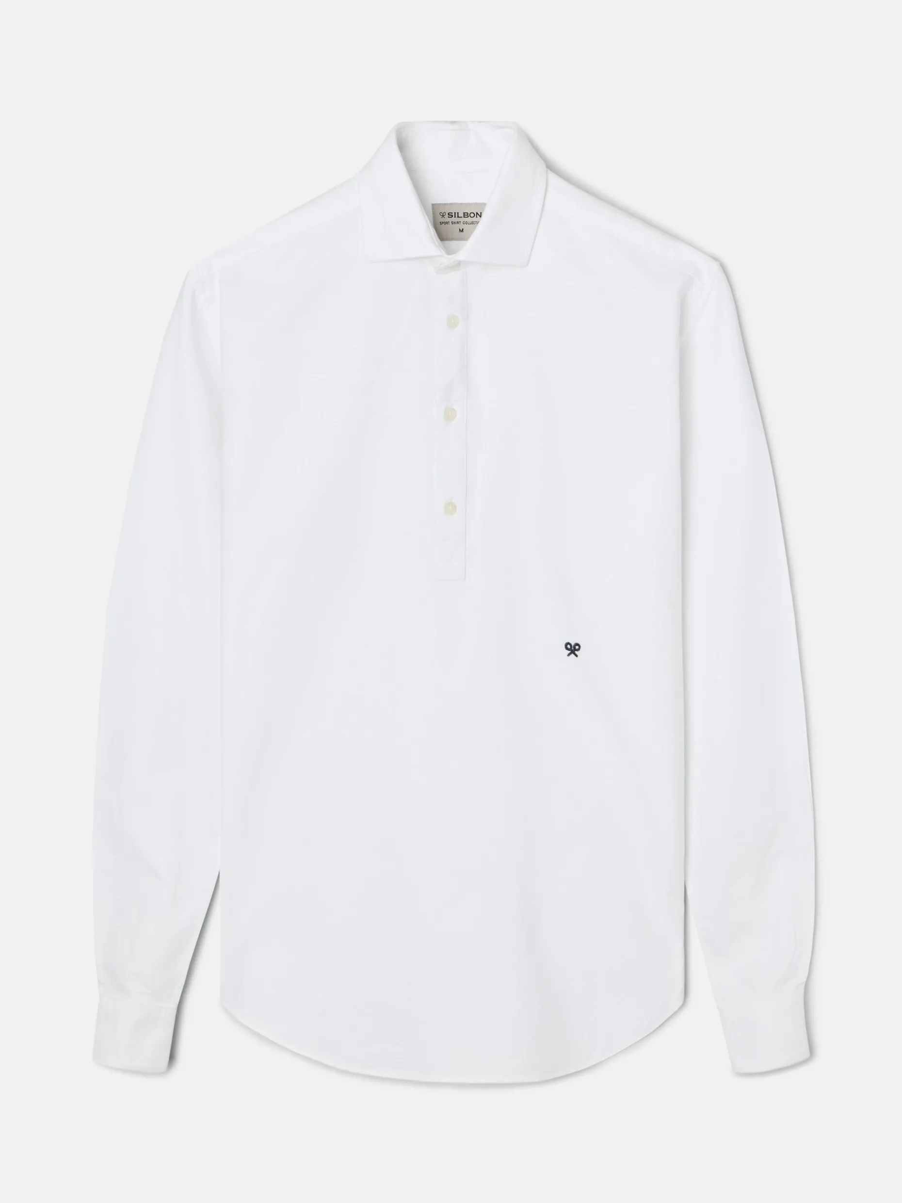 Polera sport oxford blanca