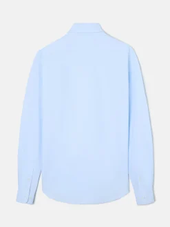 Polera sport oxford celeste