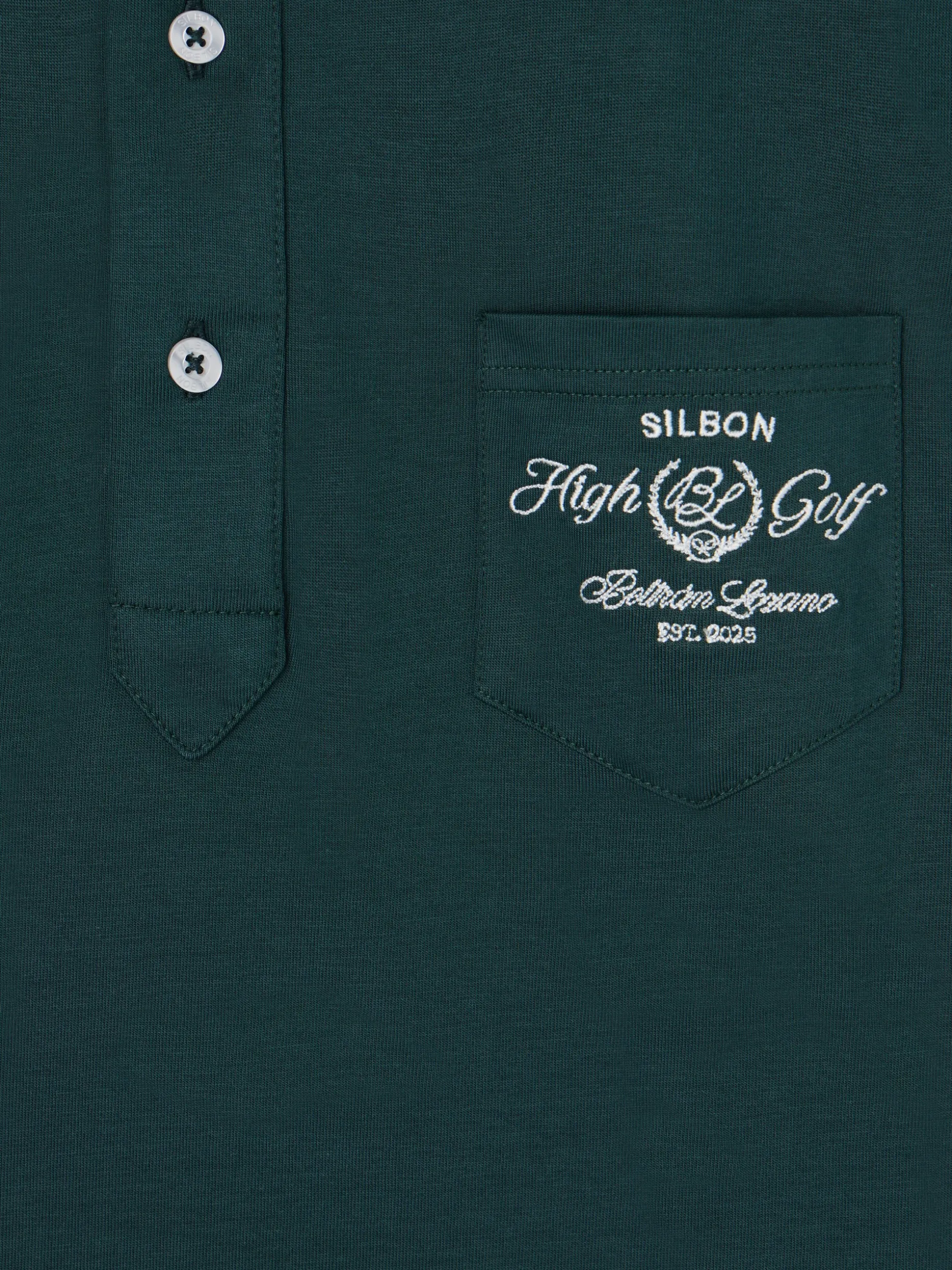 Polo Beltran Lozano bolsillo verde oscuro