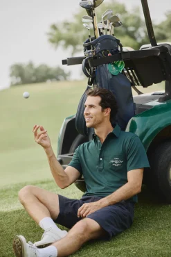 Polo Beltran Lozano bolsillo verde oscuro