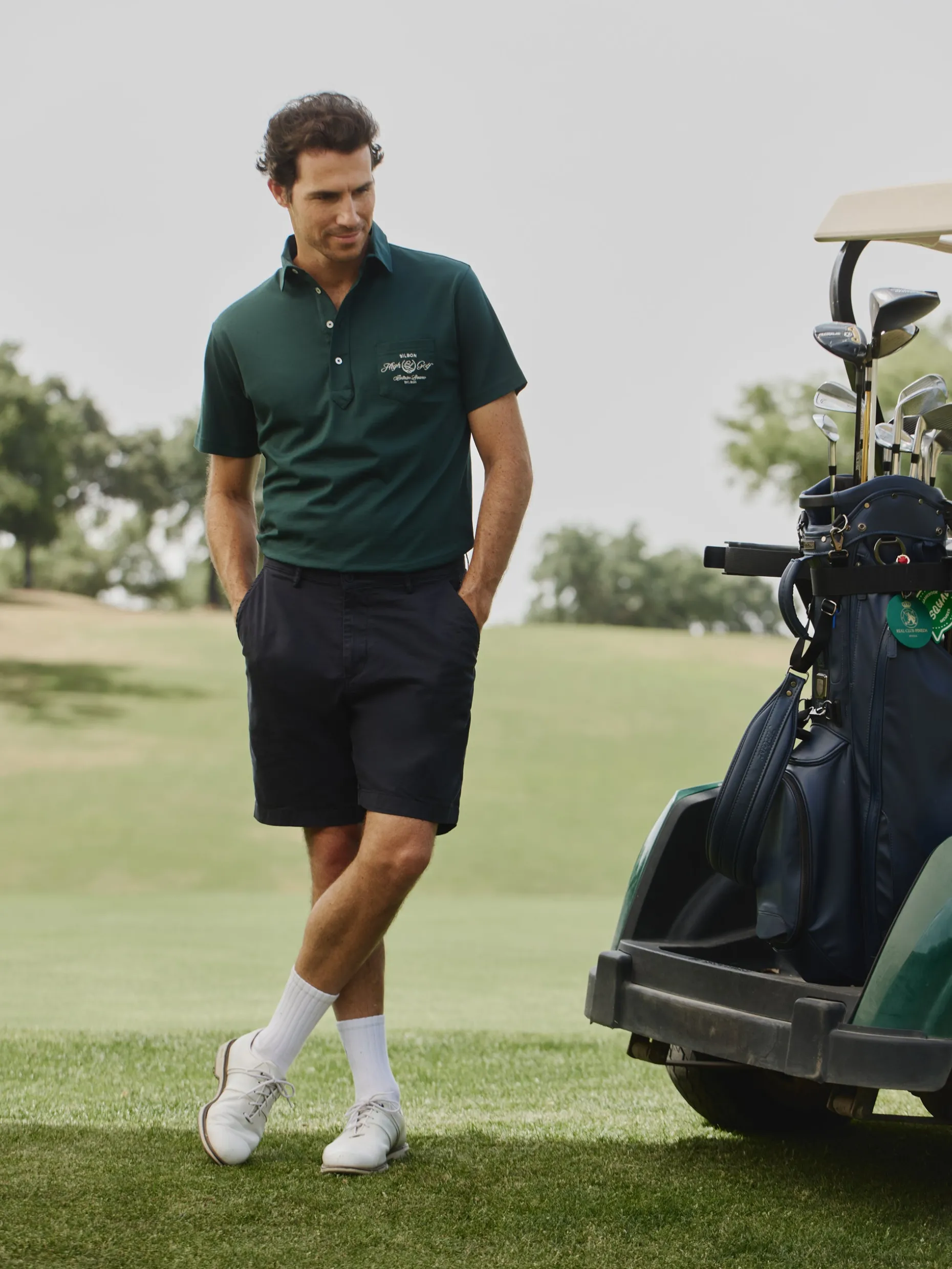 Polo Beltran Lozano bolsillo verde oscuro