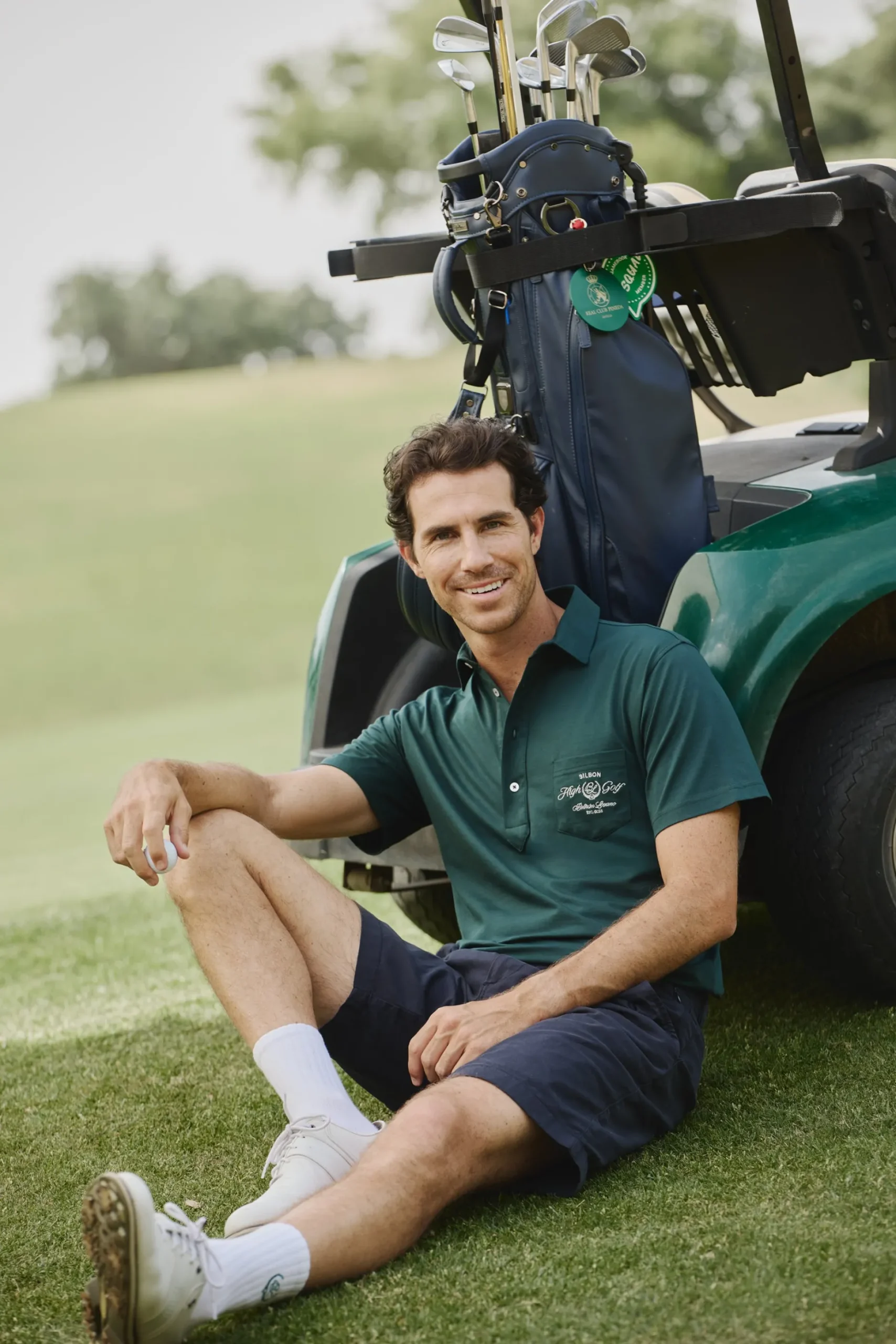 Polo Beltran Lozano bolsillo verde oscuro