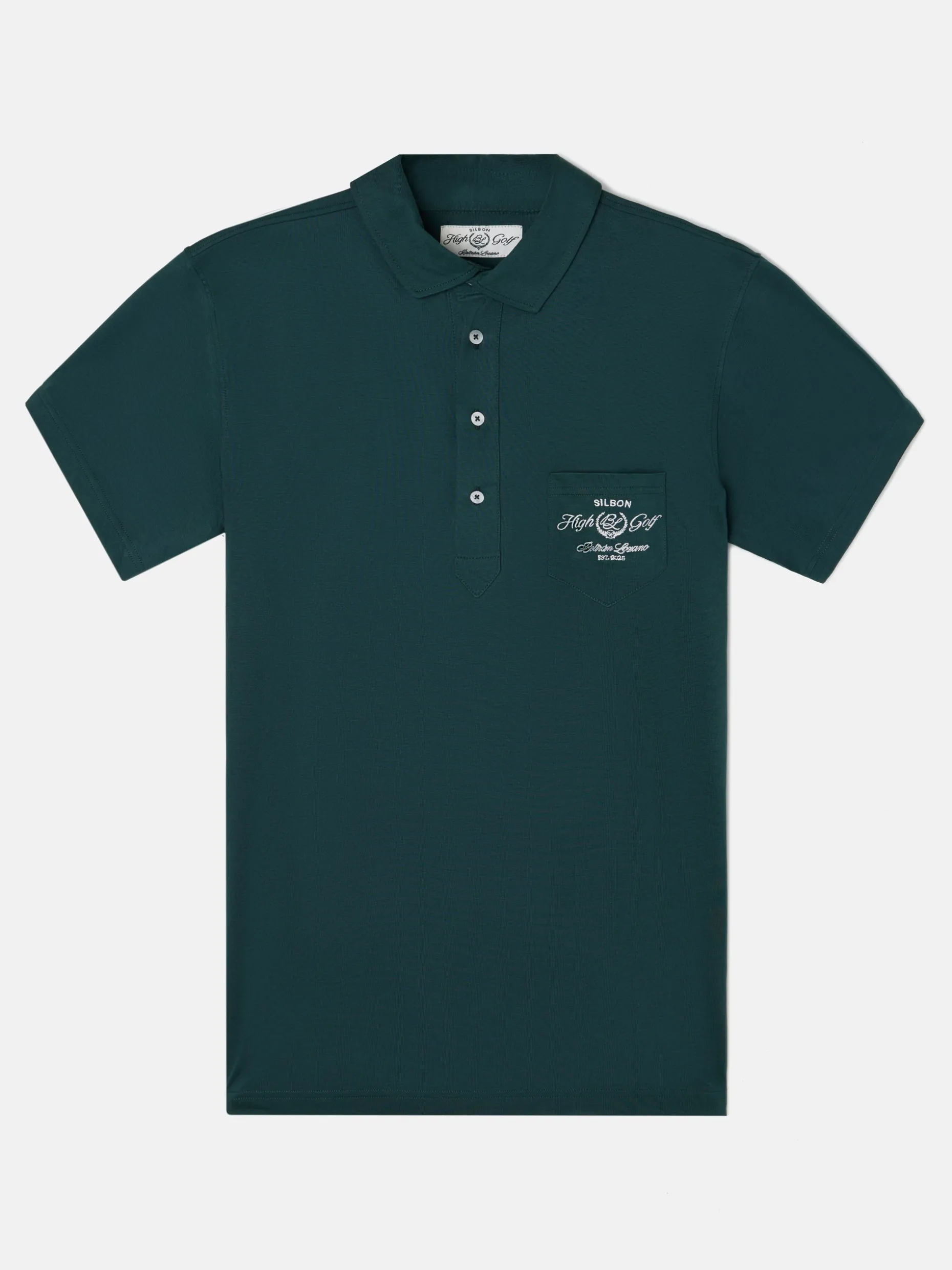 Polo Beltran Lozano bolsillo verde oscuro