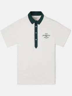 Polo Beltran Lozano bolsillo bicolor blanco