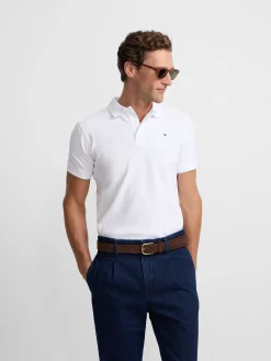Polo clasico liso blanco