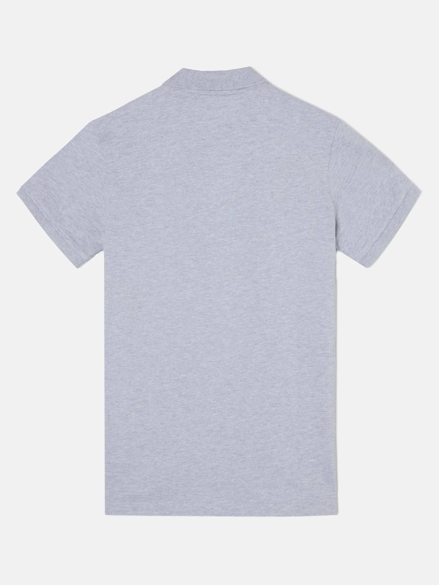 Polo clasico liso gris claro