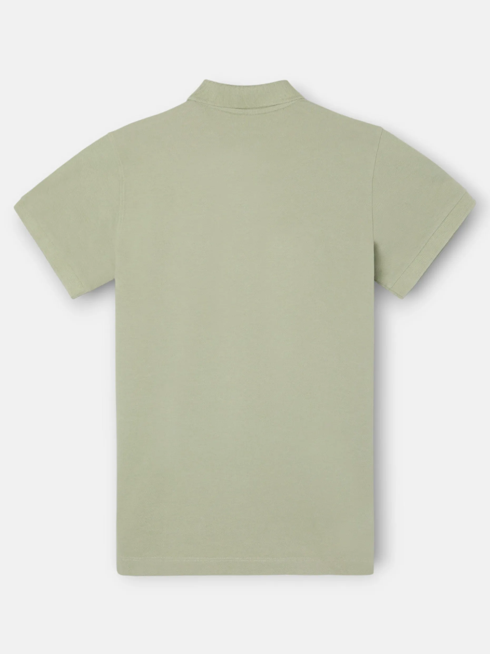 Polo clasico liso verde medio