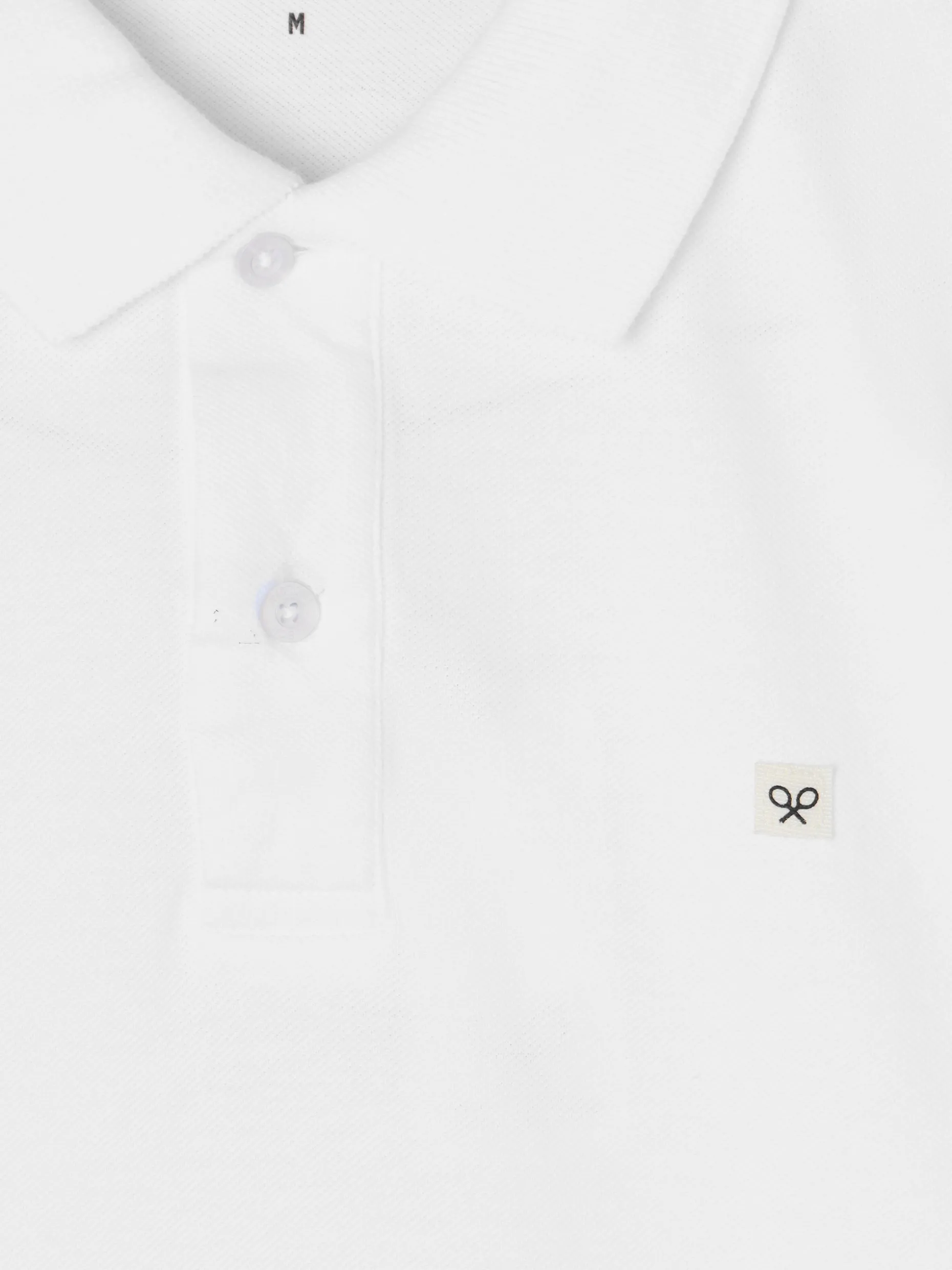 Polo clasico miniparche blanco