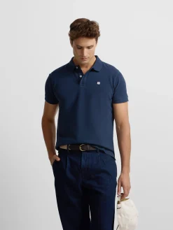 Polo clasico miniparche marino