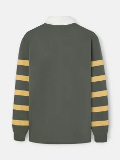 Polo clasico rugby escudo verde