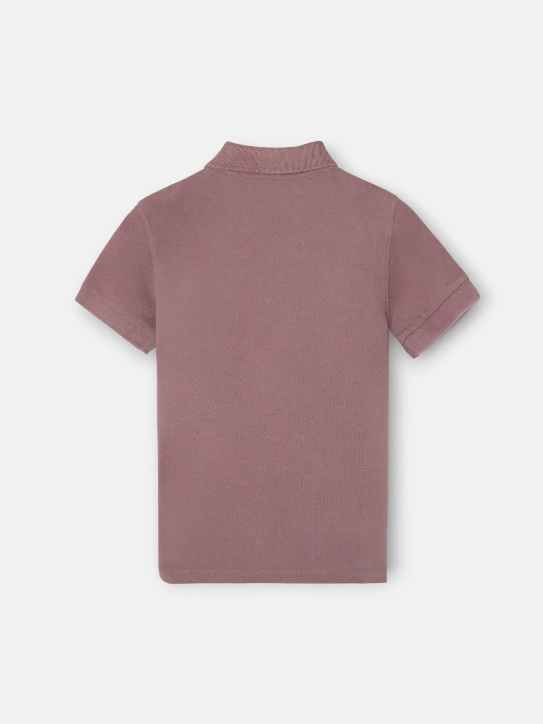 Polo kids clasico raqueta burdeos