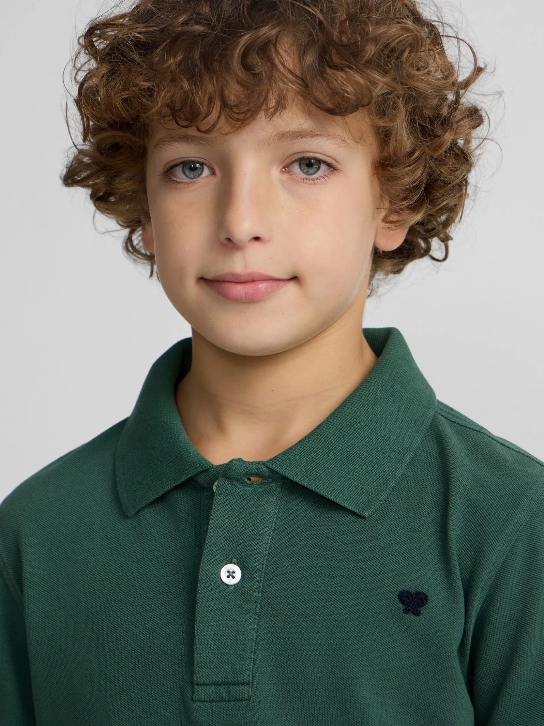 Polo kids clasico raqueta verde