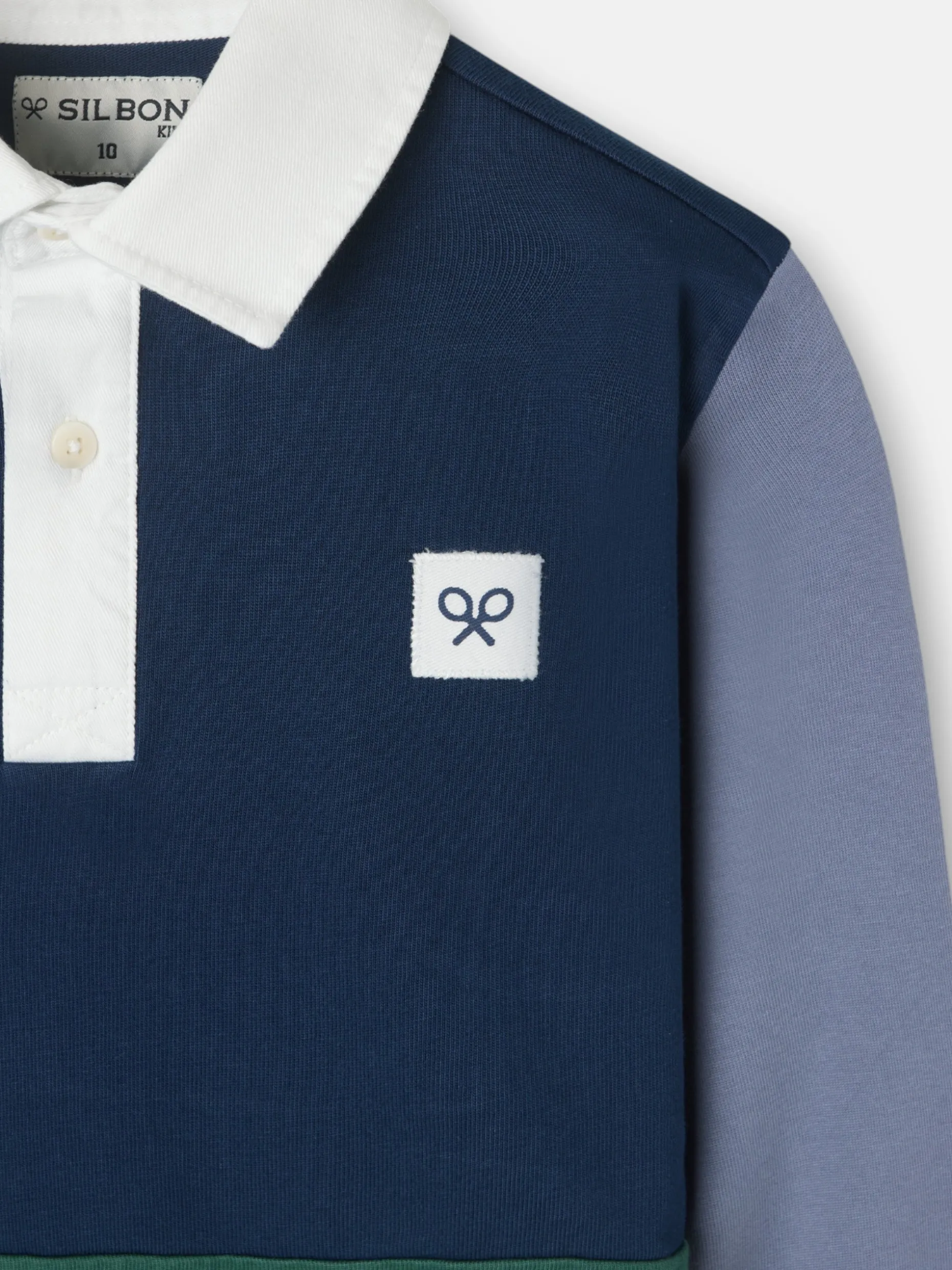 Polo kids clasico rugby multicolor azul marino