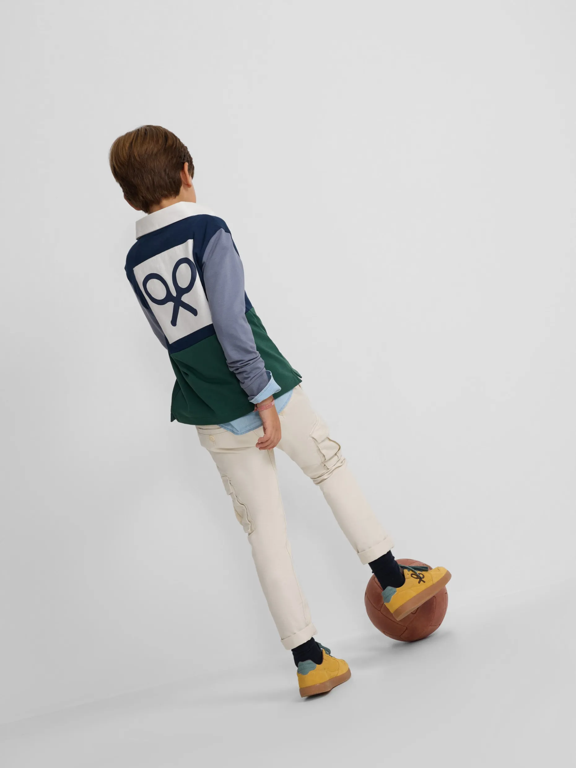 Polo kids clasico rugby multicolor azul marino