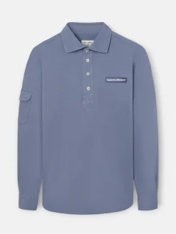 Polo military azul marino