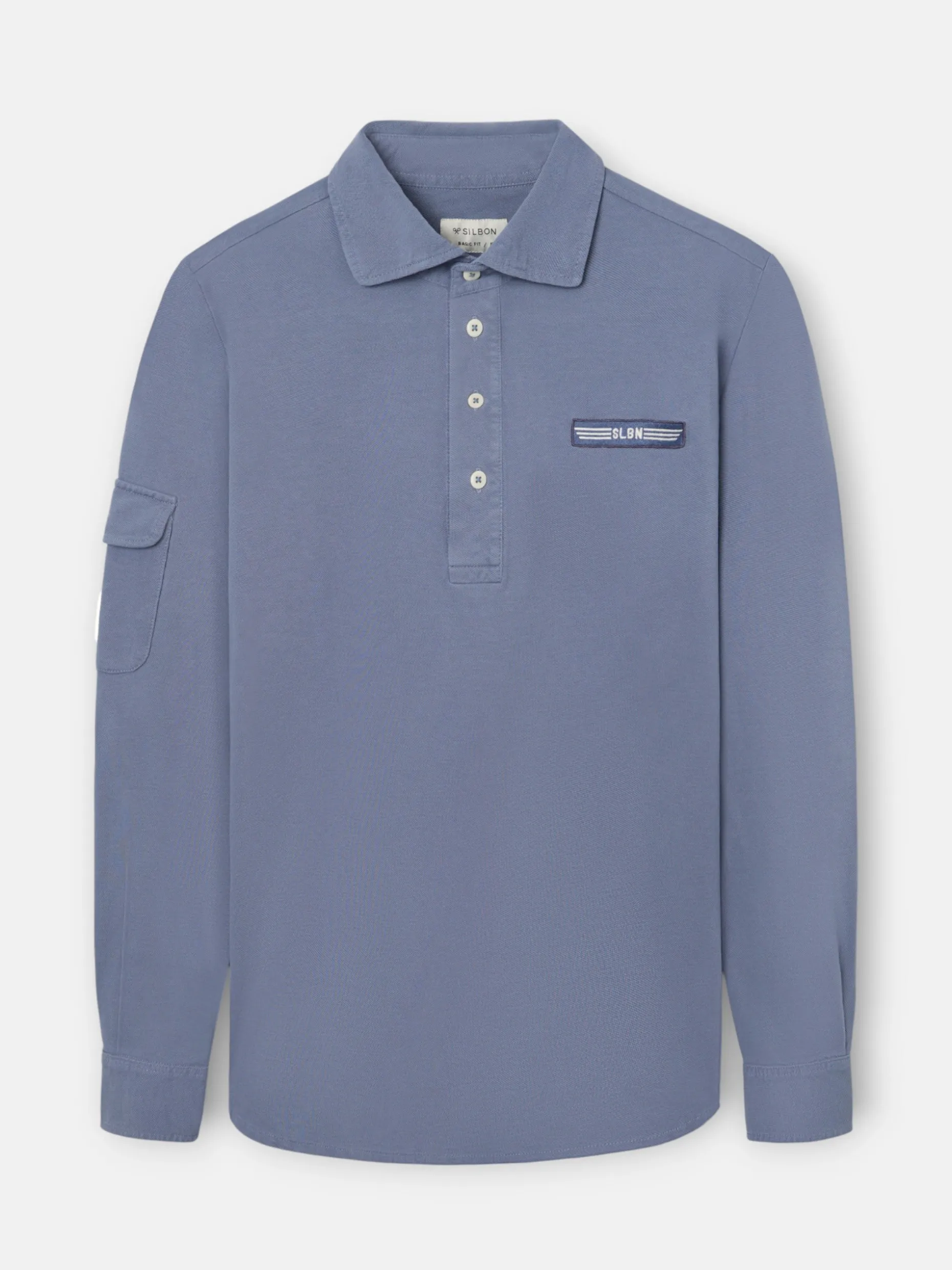 Polo military azul marino