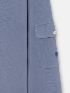 Polo military azul marino