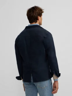 Semiblazer casual azul marino