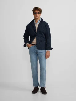 Semiblazer casual azul marino