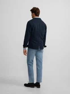 Semiblazer casual azul marino