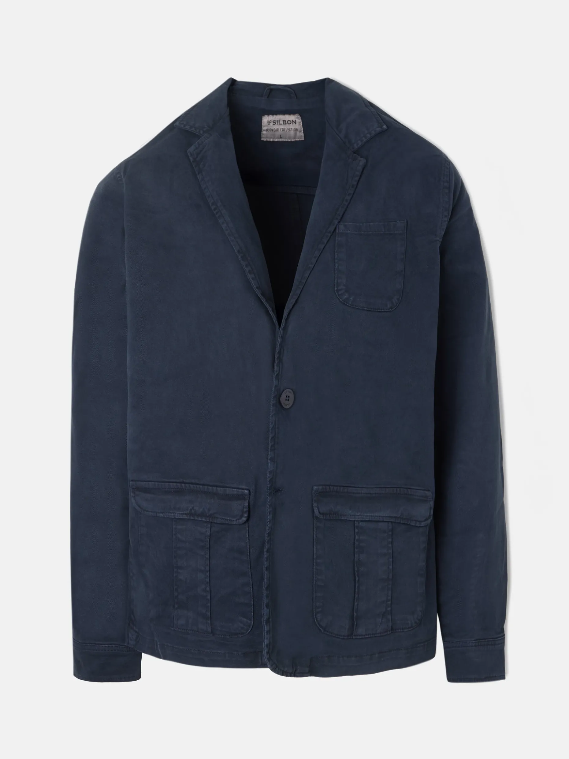 Semiblazer casual azul marino