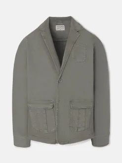 Semiblazer casual gris medio