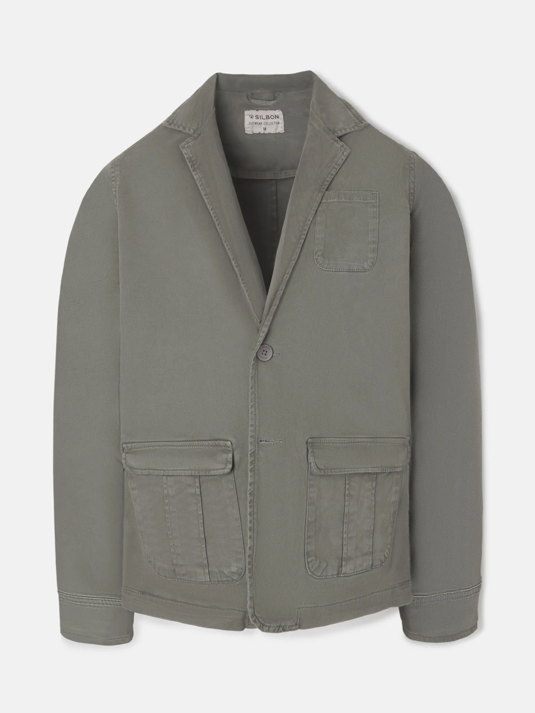 Semiblazer casual gris medio