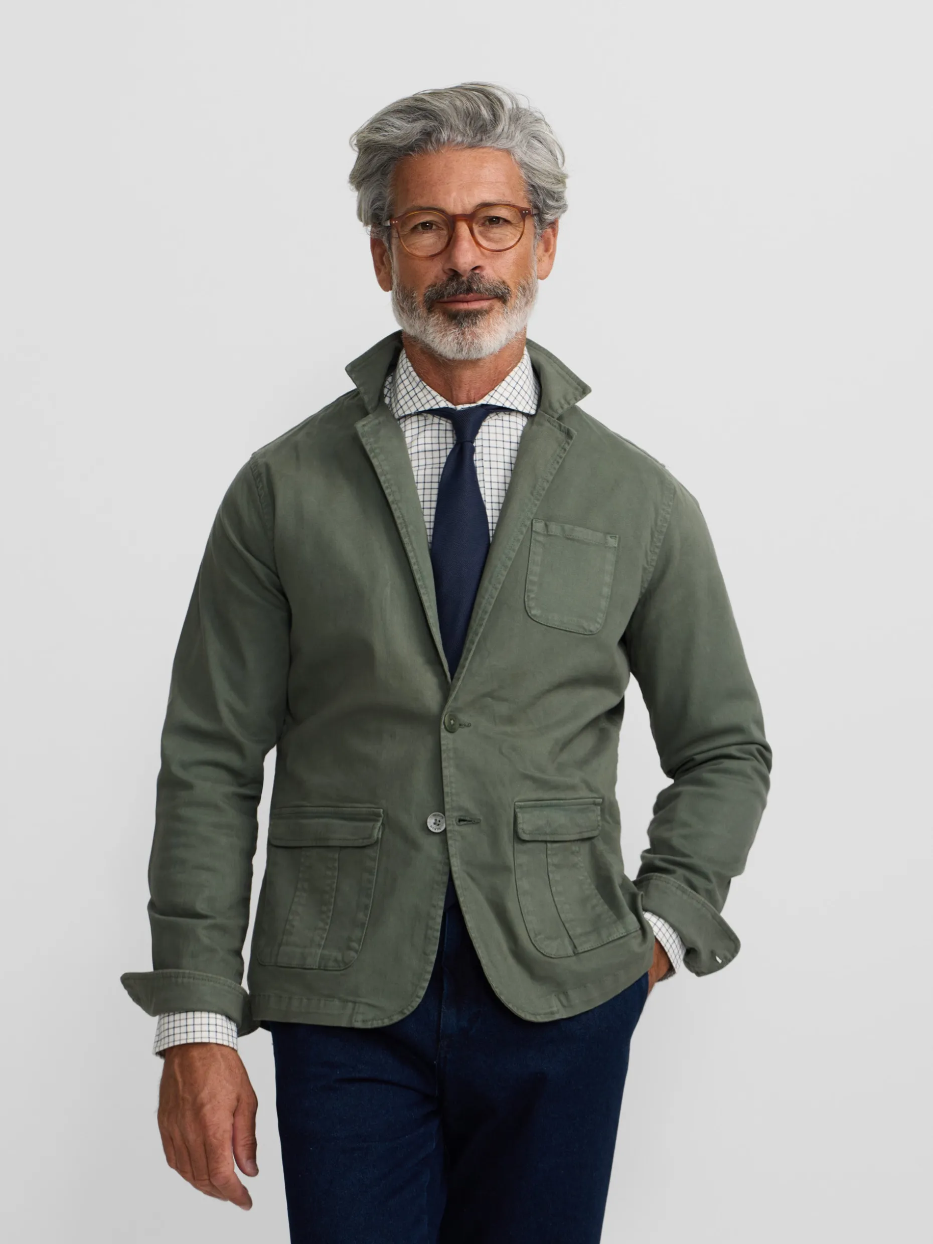 Semiblazer casual verde
