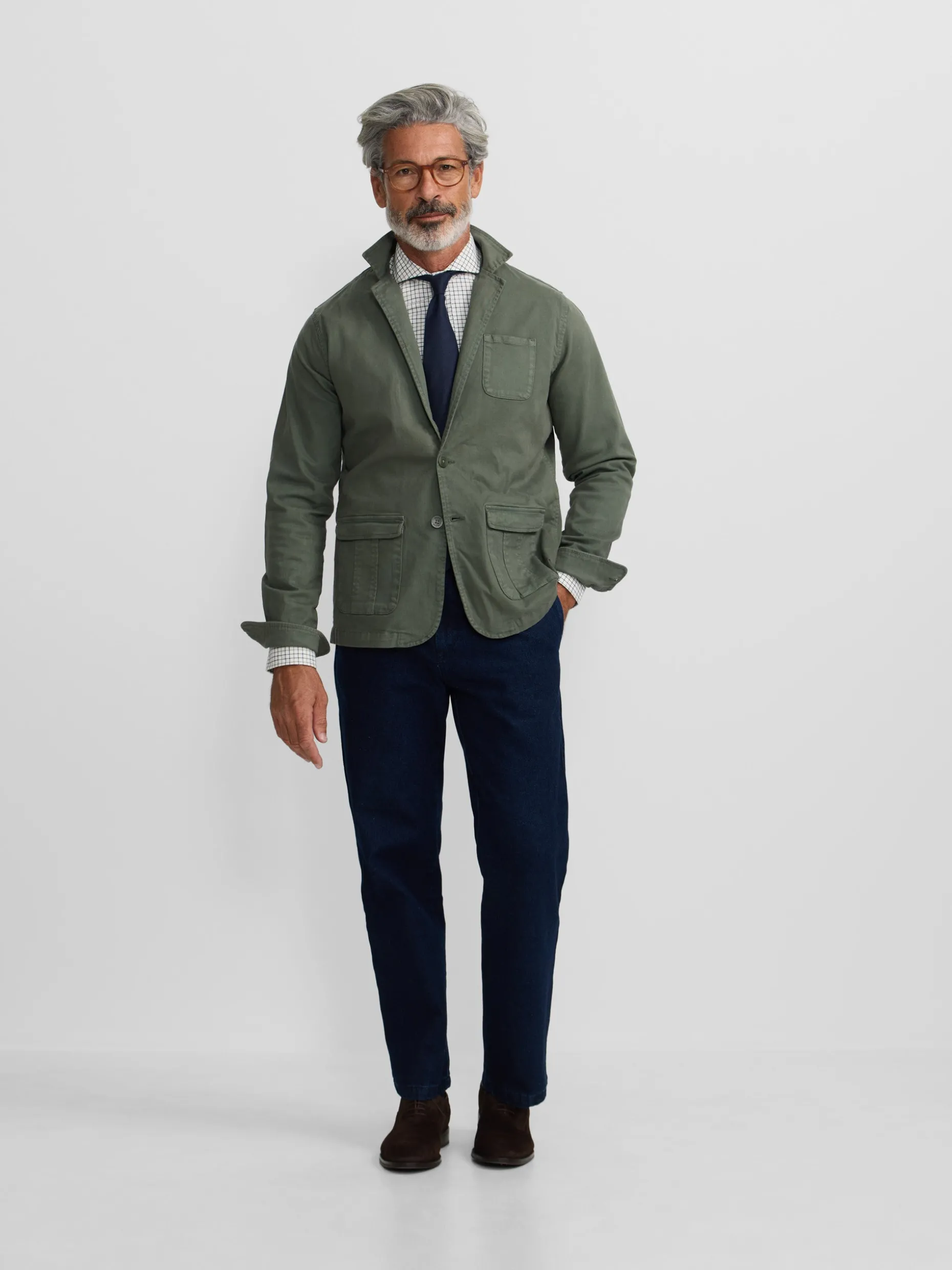 Semiblazer casual verde