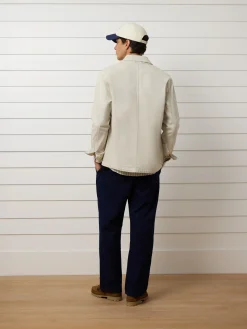 Sobrecamisa bolsillos boton beige
