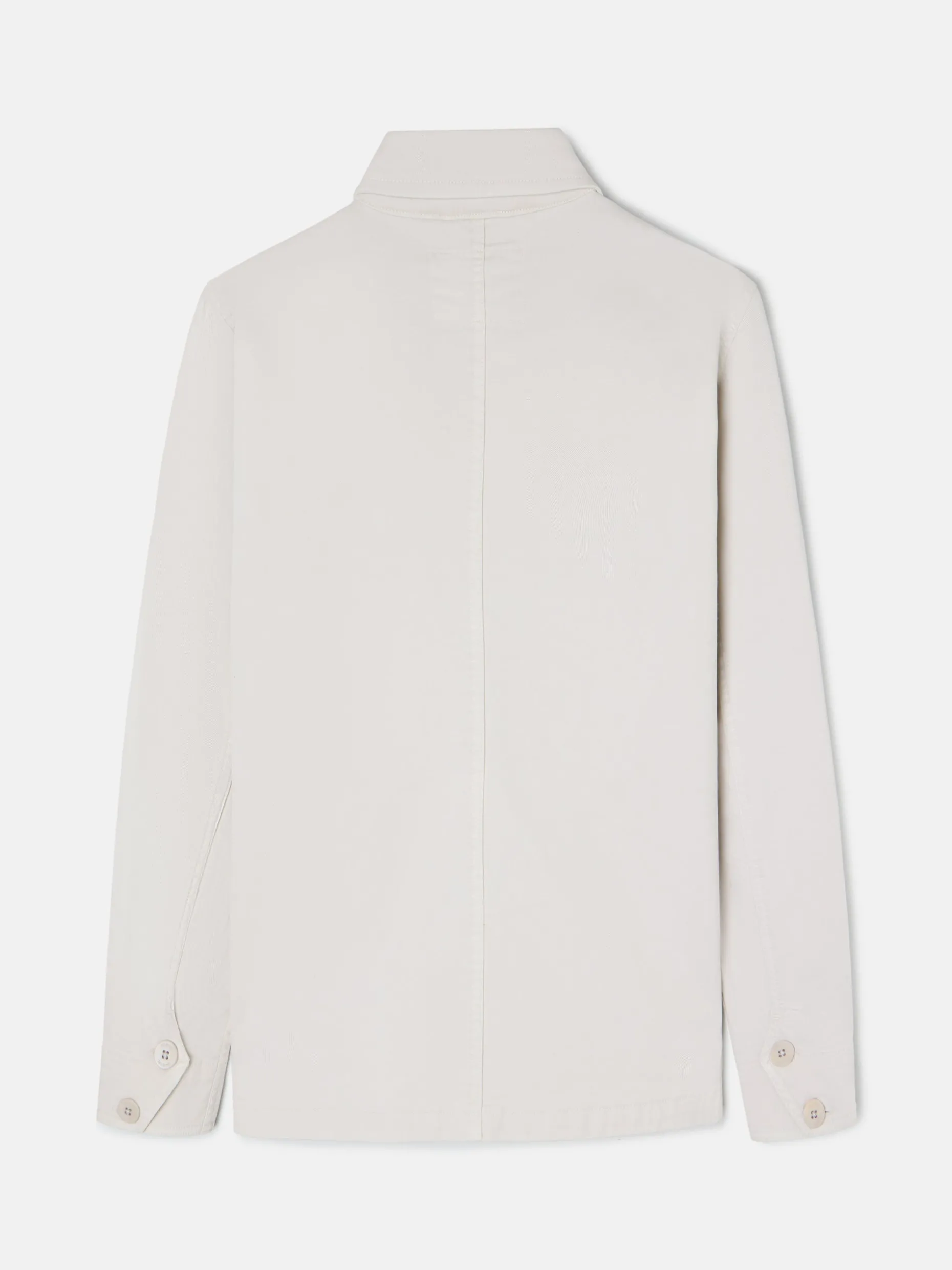 Sobrecamisa bolsillos boton beige