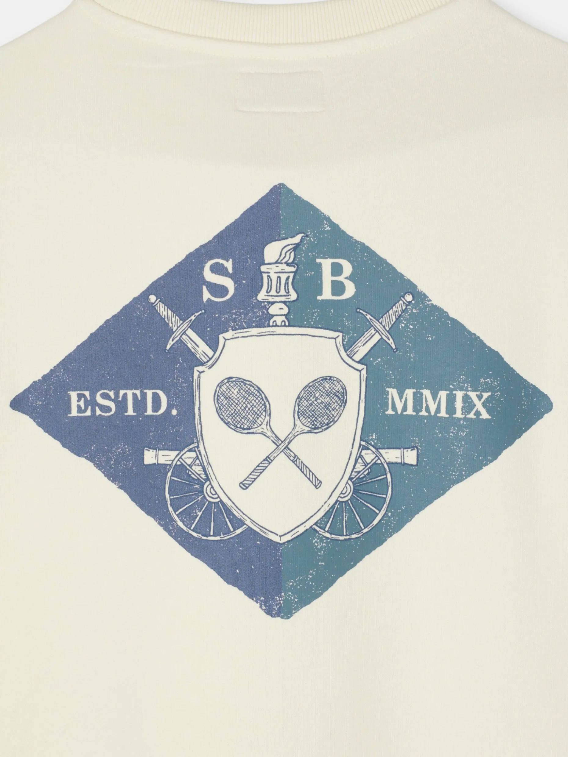Sudadera escudo SB crema