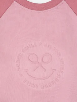 Sudadera girl chandal silbon smile rosa