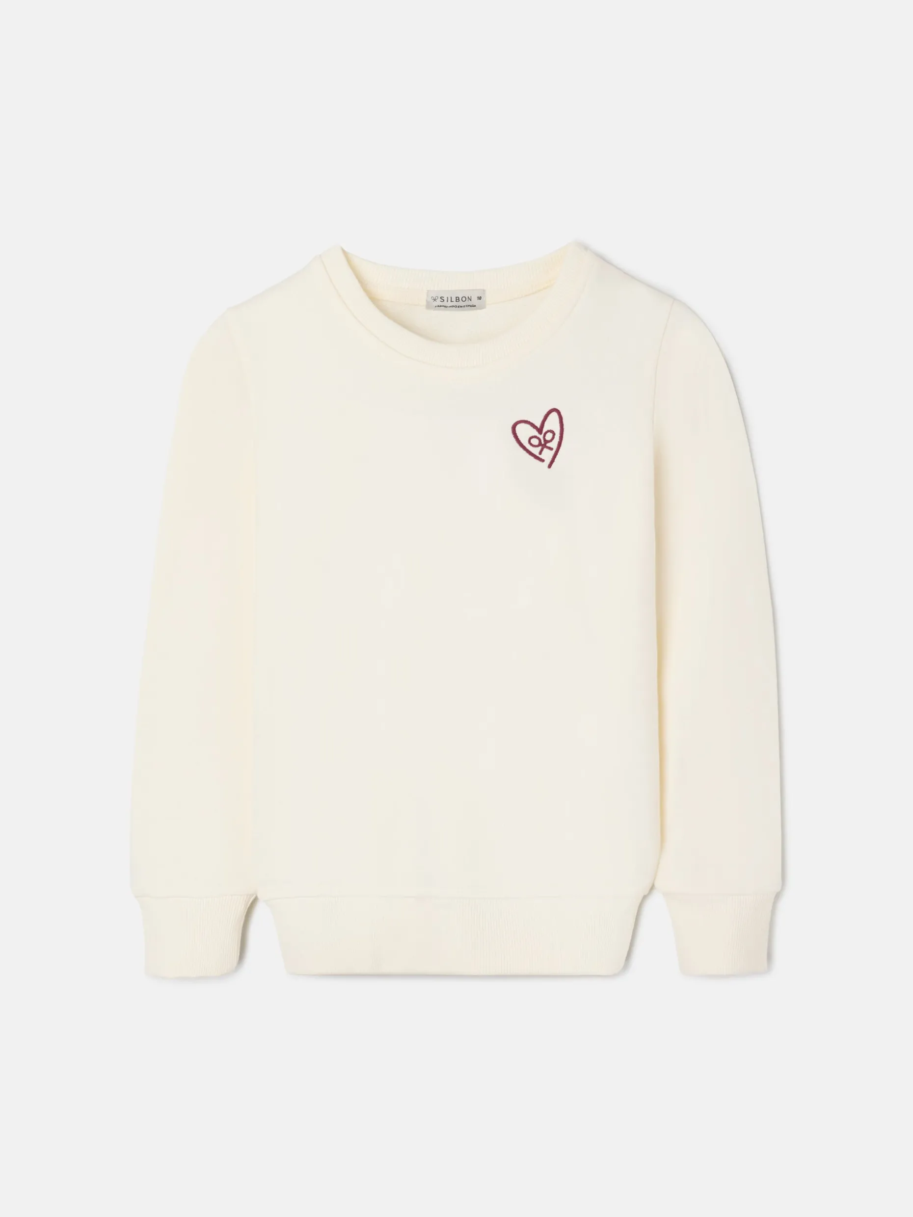 Sudadera girl corazon crudo