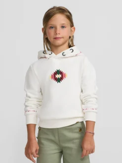Sudadera girl etnica cruda