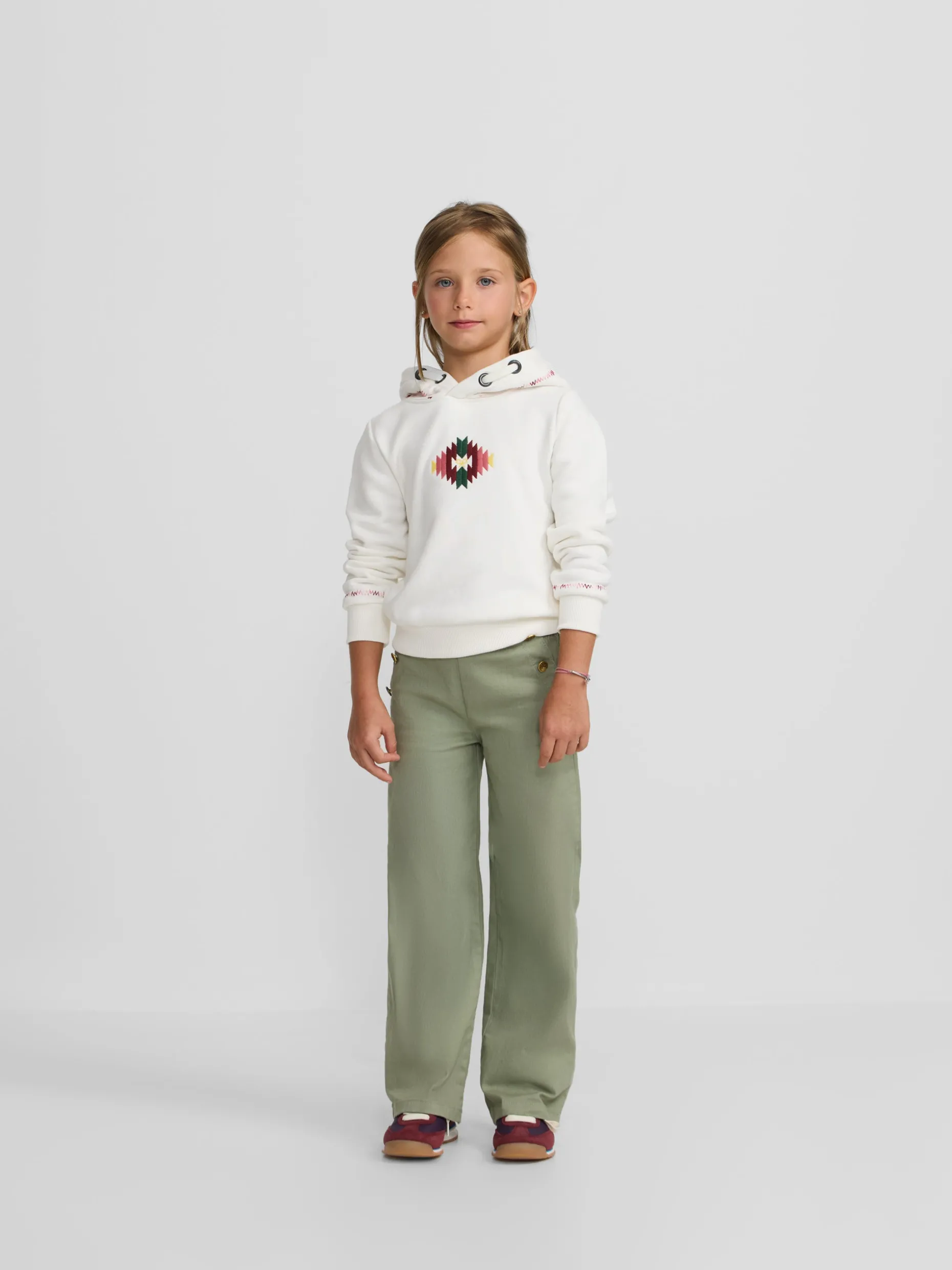 Sudadera girl etnica cruda