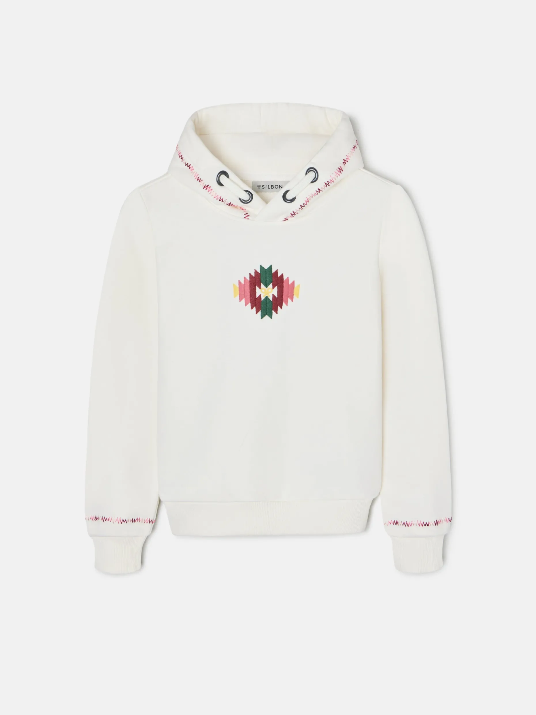 Sudadera girl etnica cruda