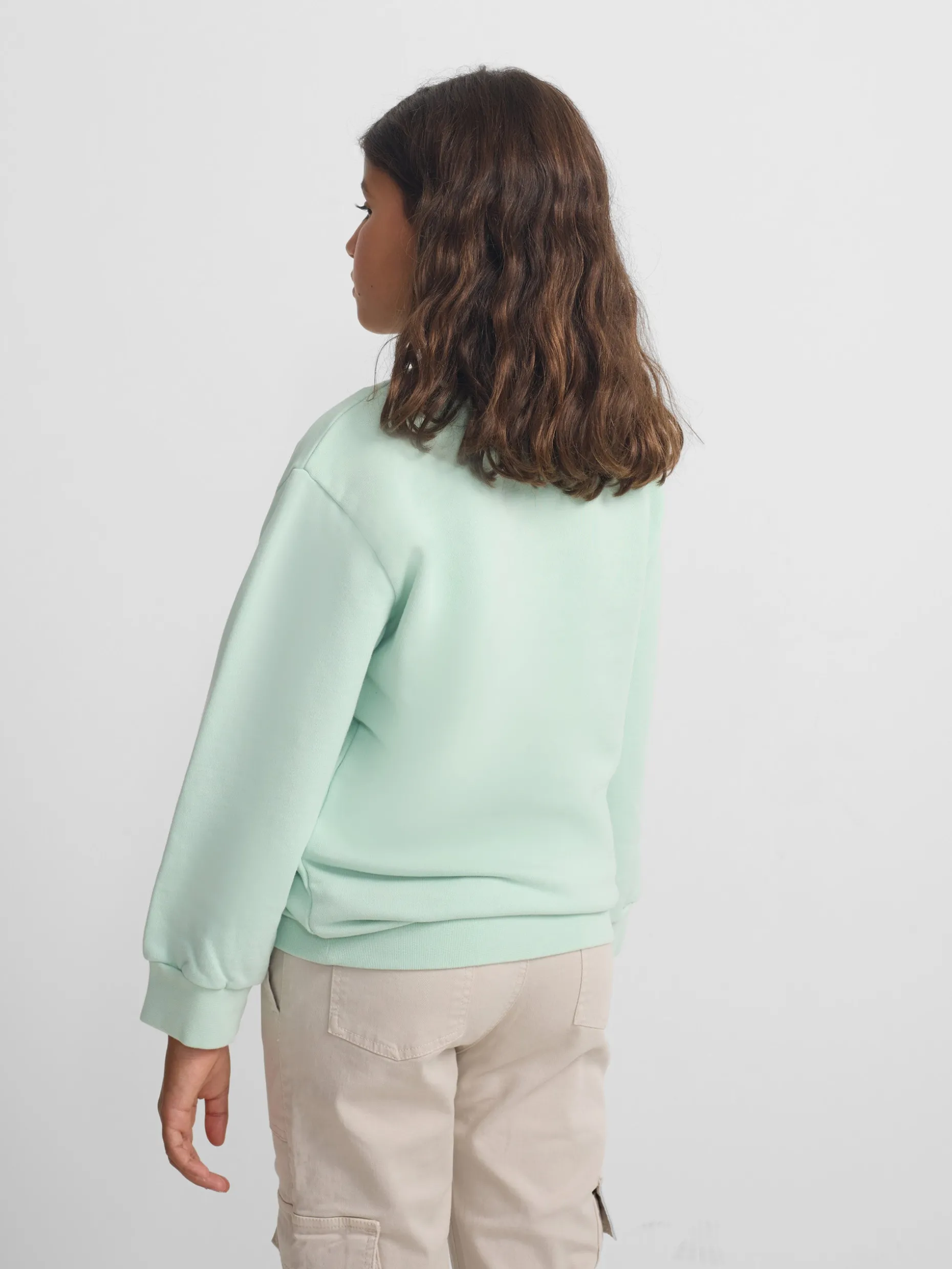 Sudadera girl fun and peace verde