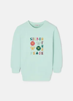 Sudadera girl fun and peace verde