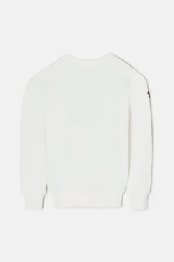 Sudadera girl letras silbon cruda
