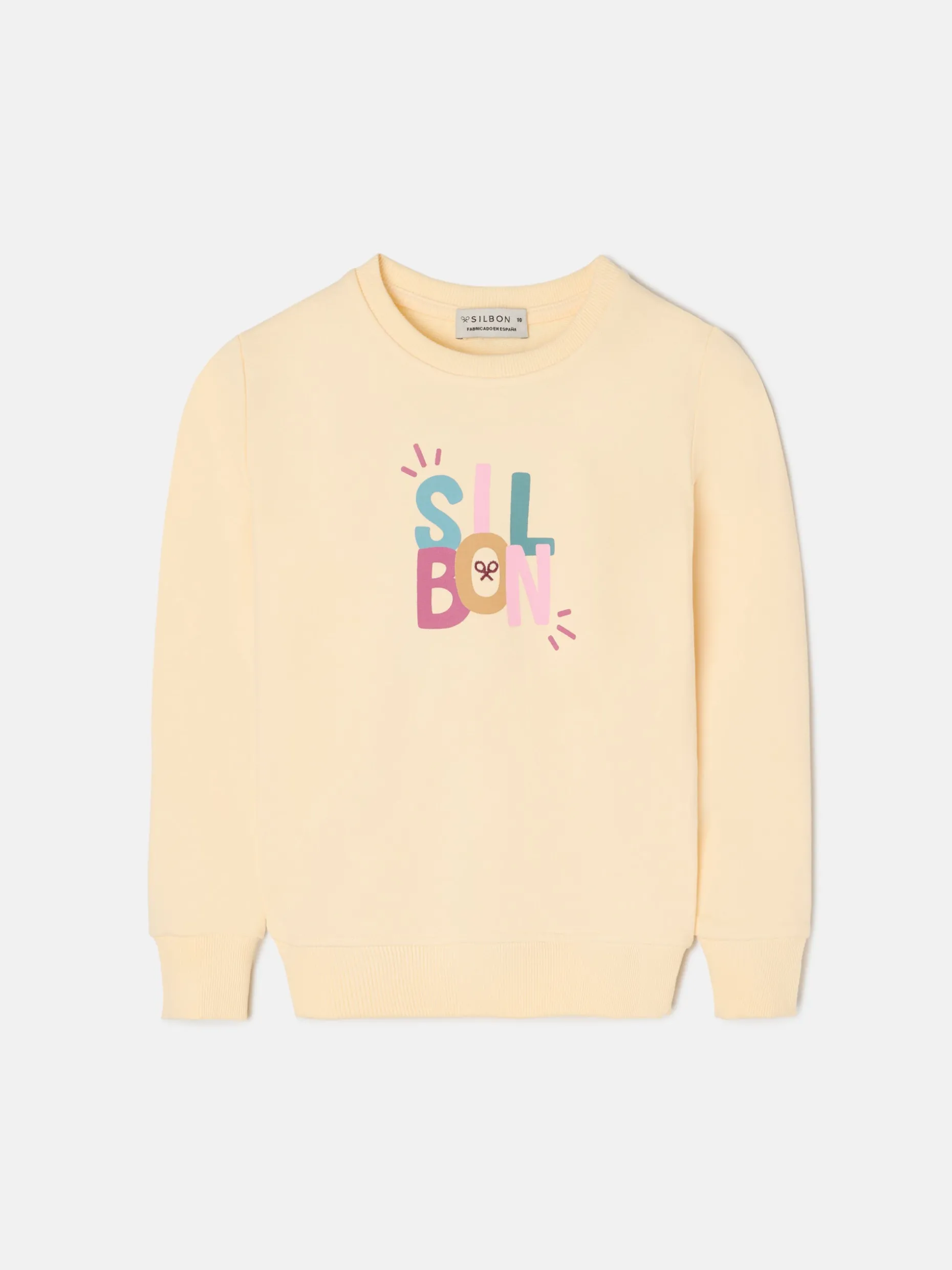 Sudadera girl silbon multicolor amarillo