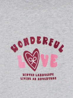 Sudadera girl wonderful love gris