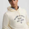 Sudadera hoodie Silbon sports crema